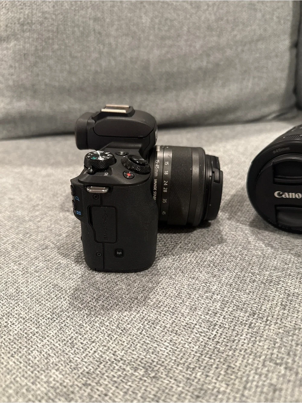 Canon EOS M50 mark ii with Two Black Lenses
